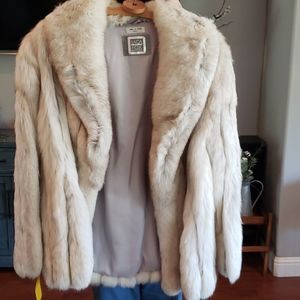 Saga fox. blue fox fur coat